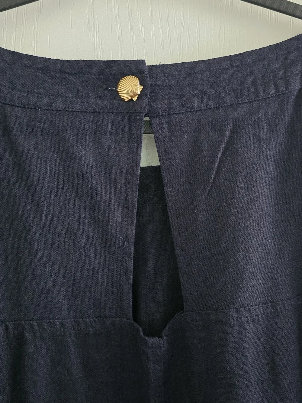Cynthia Rowley navy Linen dress - Picture 6 of 6